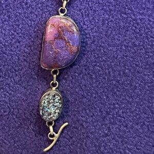 Gorgeous Sterling/Stone Bracelet